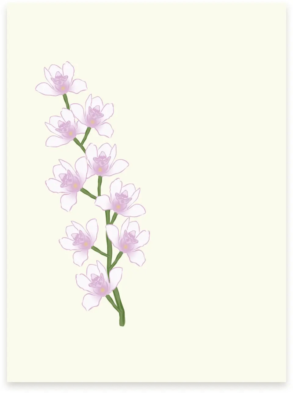 This is a 5¼" x 7.125" Vellum called Waking Beauty printed in full color