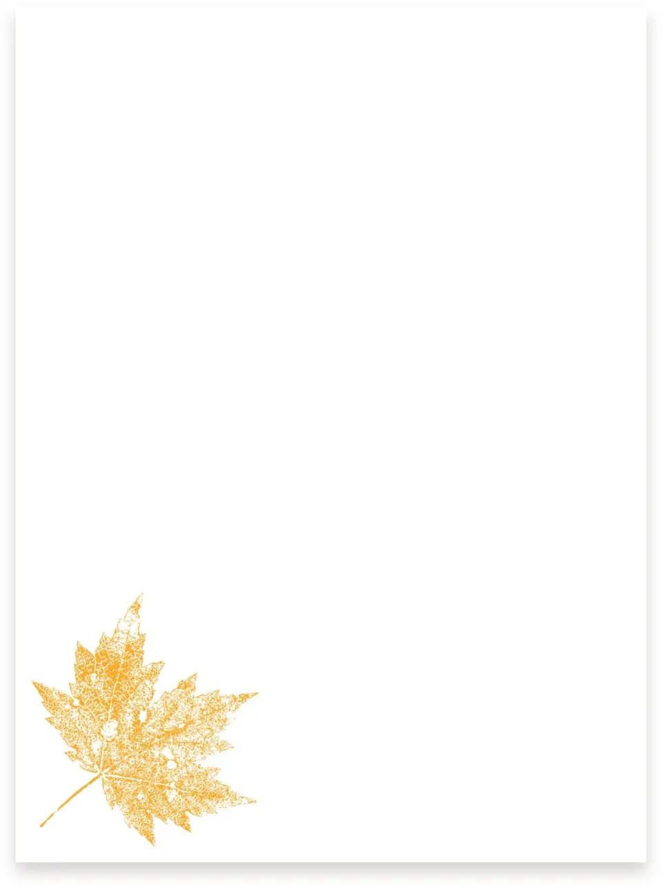 This is a 5¼" x 7.125" Vellum called Autumn Stamp printed in full color