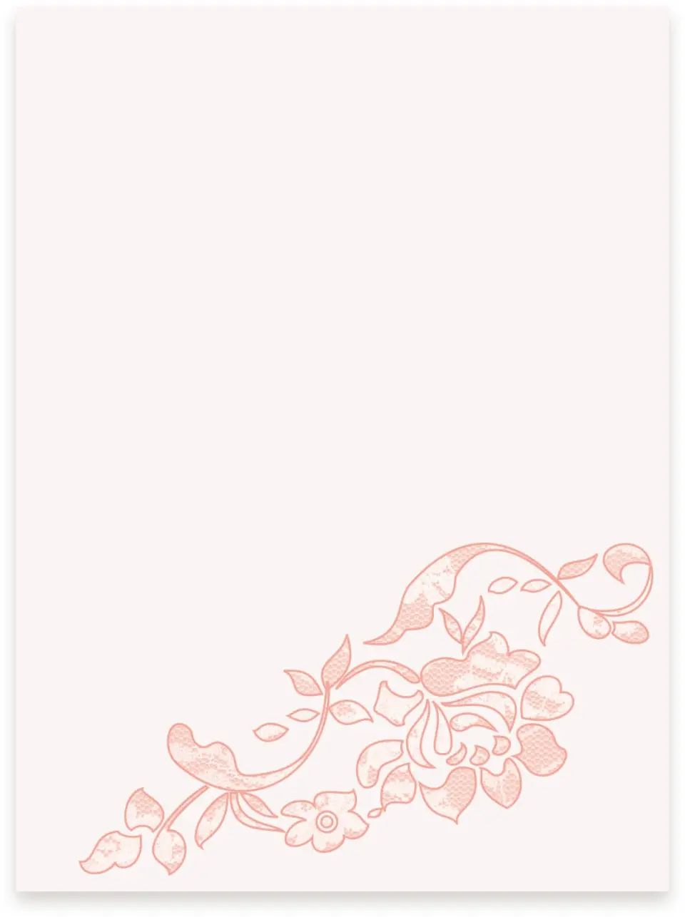 This is a 5¼" x 7.125" Vellum called Vintage Applique printed in full color