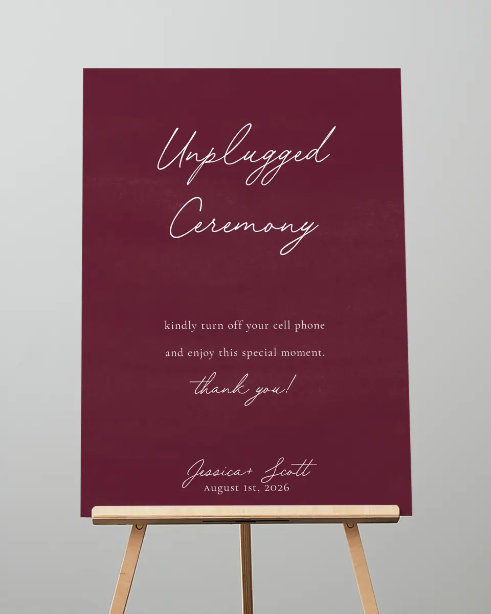 This is a 20" x 28" Unplugged Sign called Floral Touch printed in full color