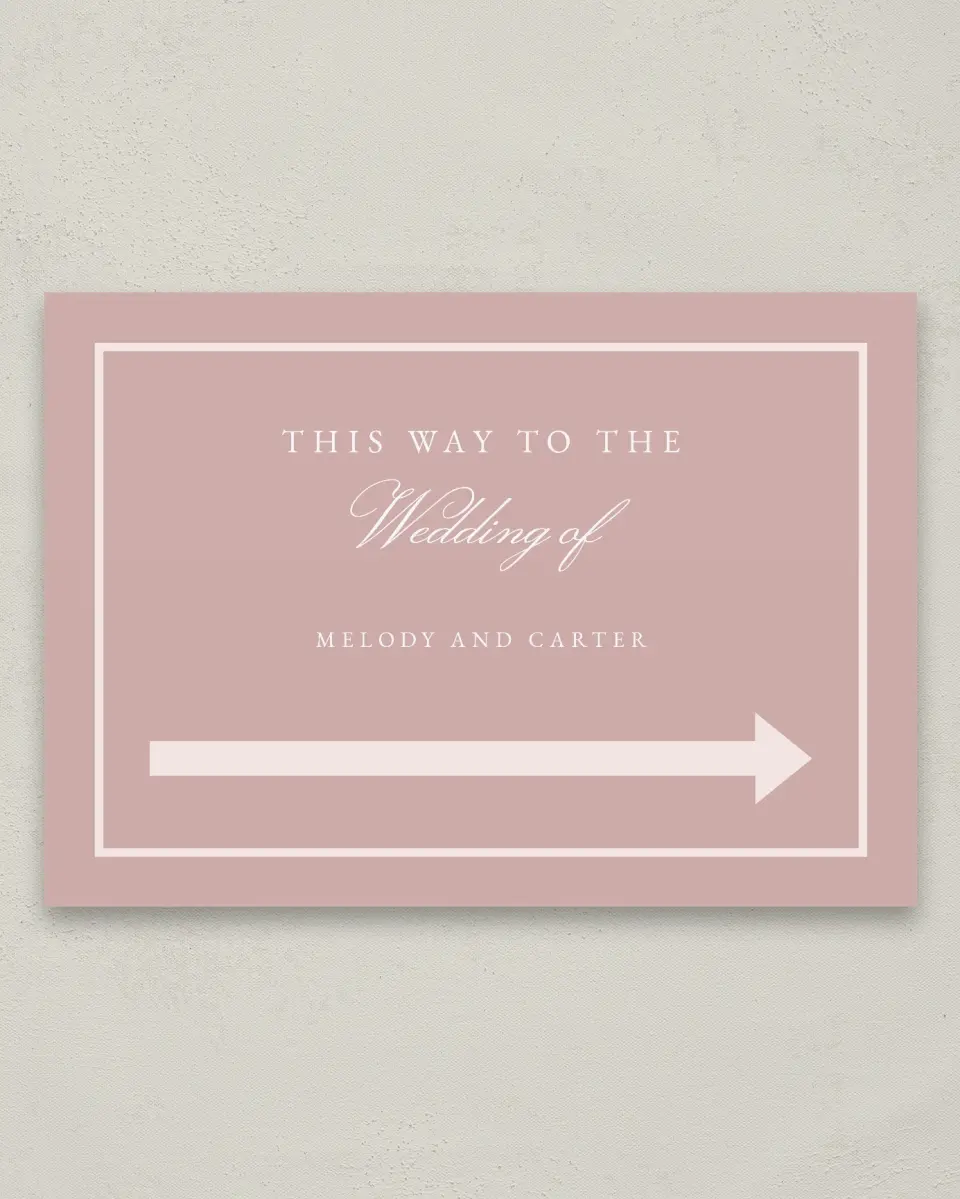 This is a 20" x 28" Direction Sign called Sweet Floral printed in full color