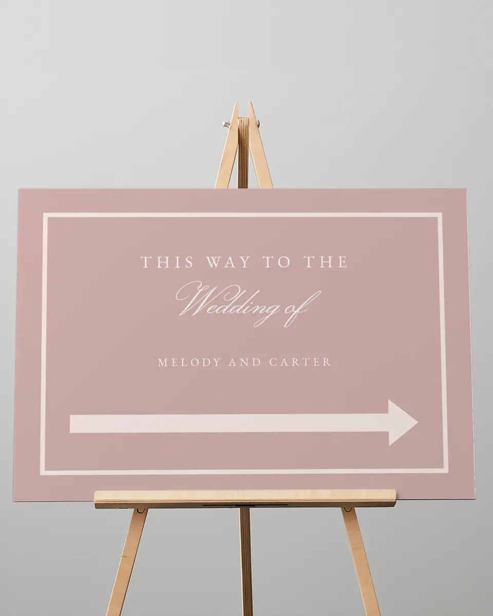 This is a 20" x 28" Direction Sign called Sweet Floral printed in full color