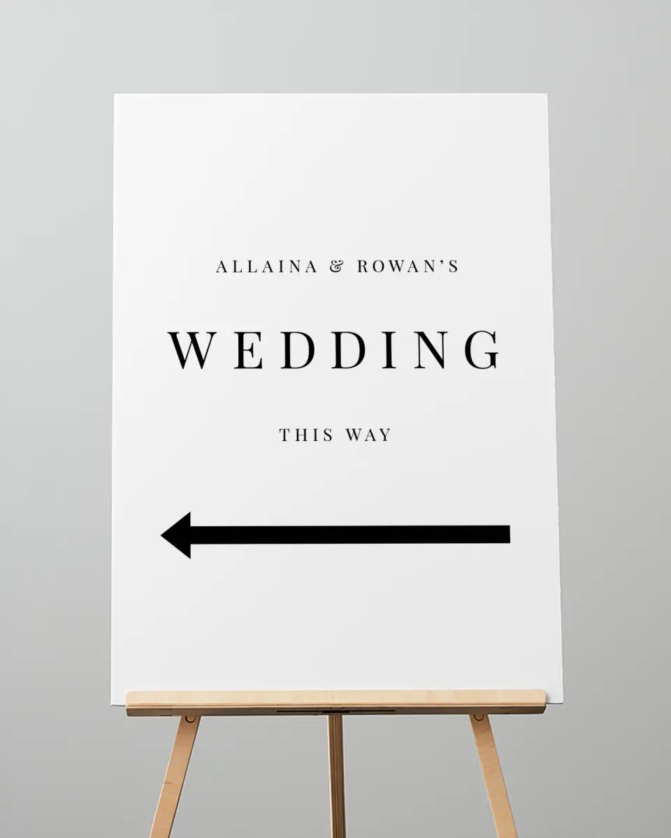 This is a 20" x 28" Direction Sign called Pure Devotion printed in full color