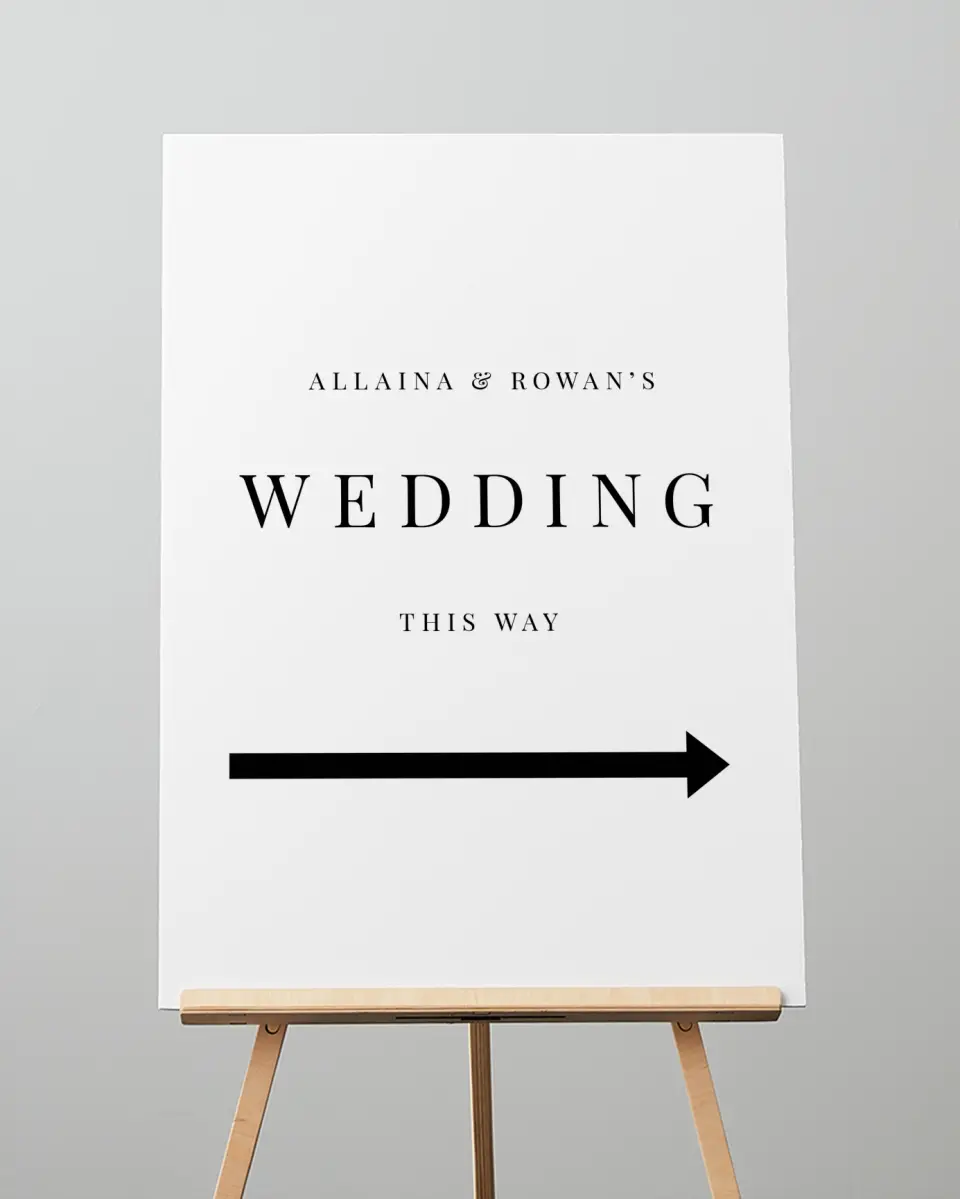 This is a 20" x 28" Direction Sign called Pure Devotion printed in full color