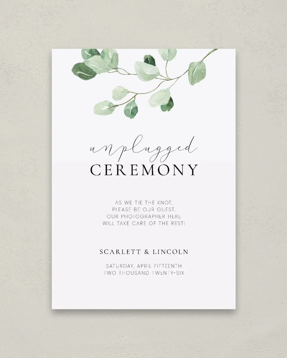 This is a 20" x 28" Unplugged Sign called Sweet Greenery printed in full color