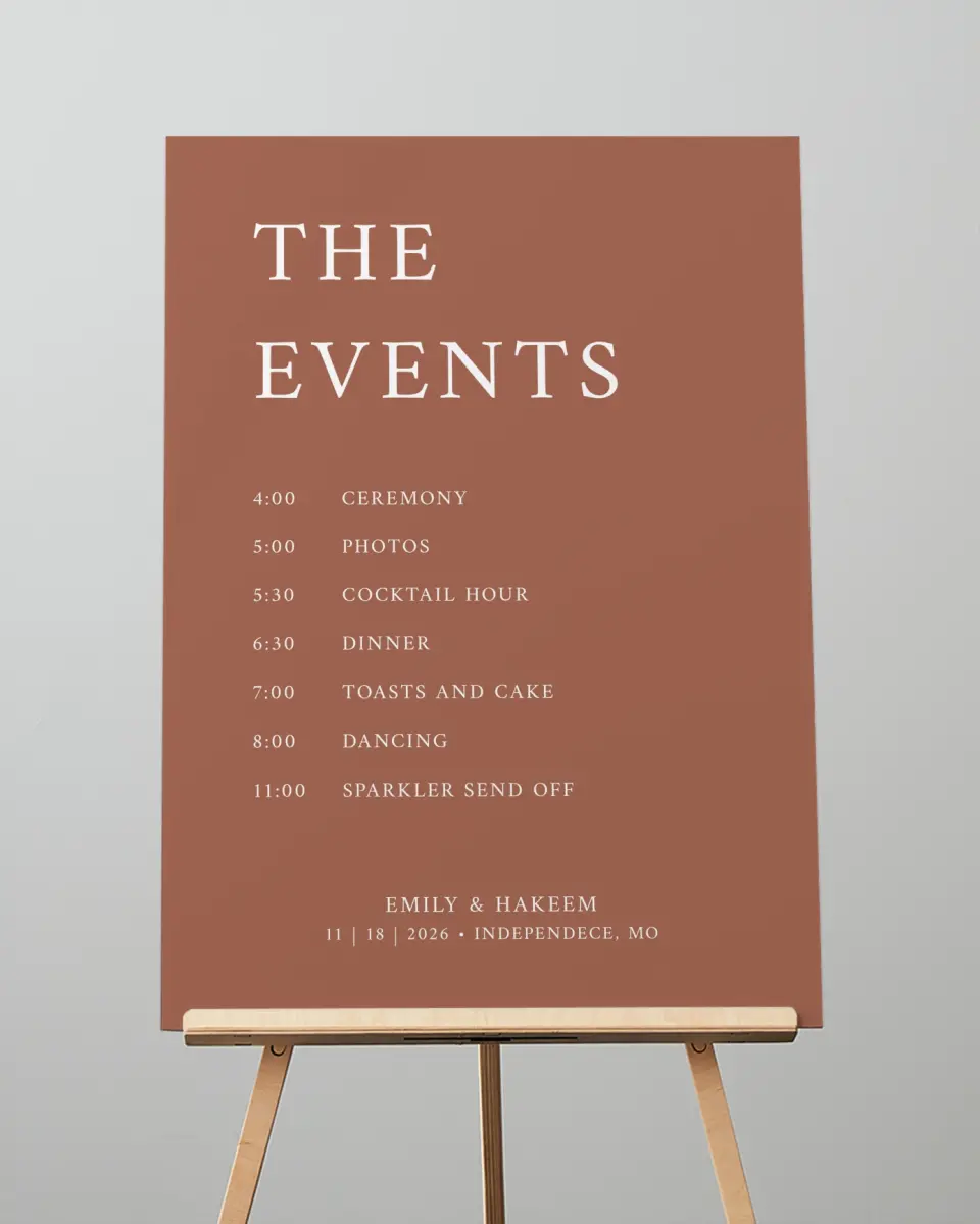 This is a 20" x 28" Schedule Sign called Timeless Truth printed in full color