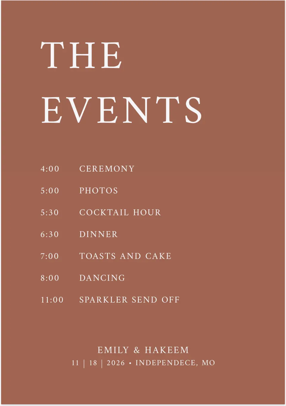 Timeless Truth Wedding Signs