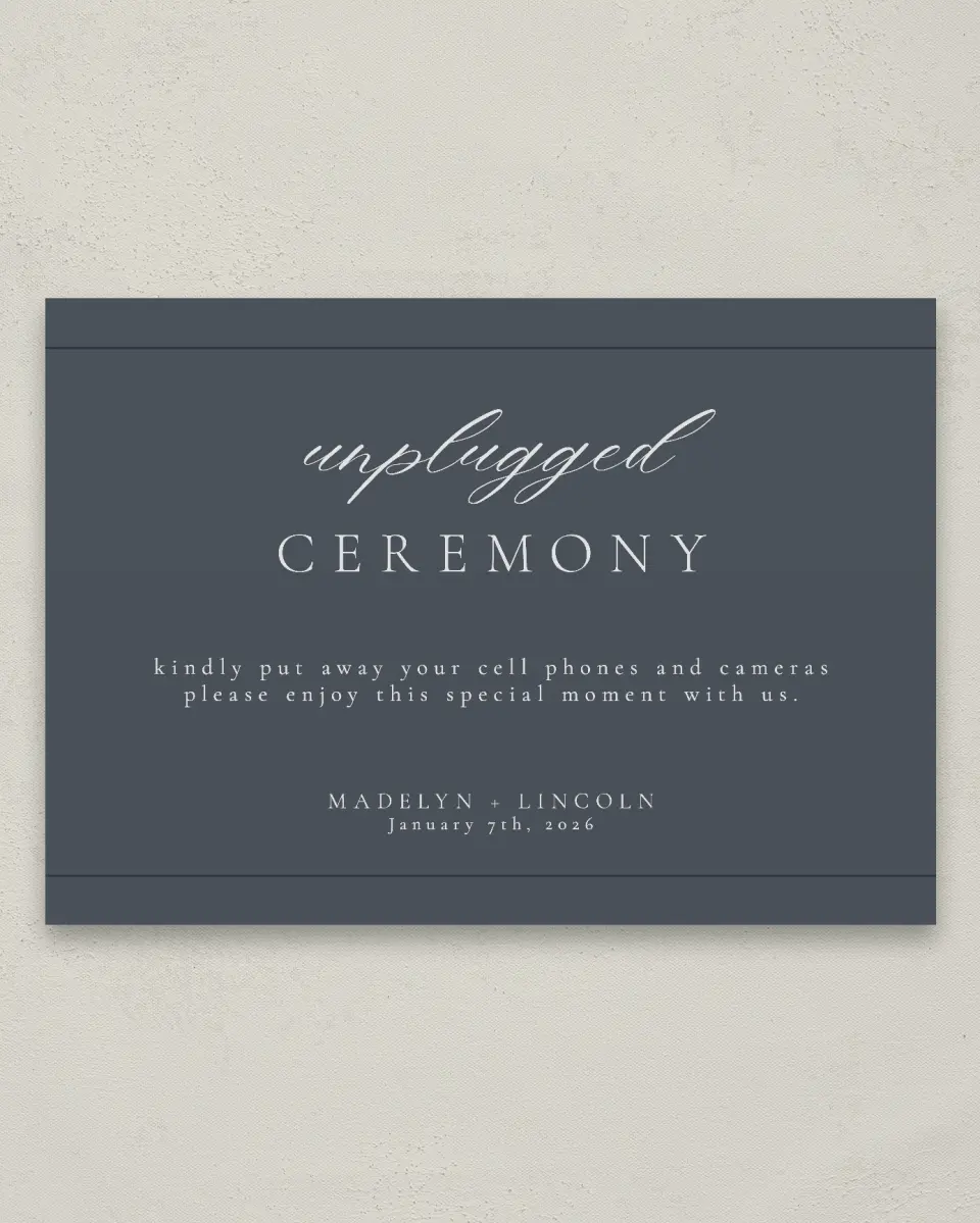 This is a 20" x 28" Unplugged Sign called Subtle Wreath printed in full color