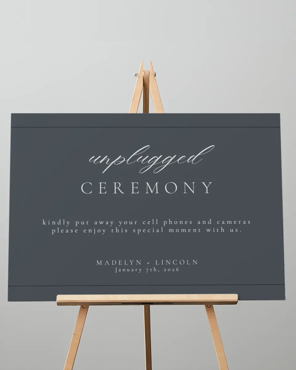 This is a 20" x 28" Unplugged Sign called Subtle Wreath printed in full color