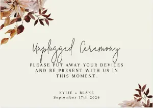 Country Blooms Unplugged Wedding Signs