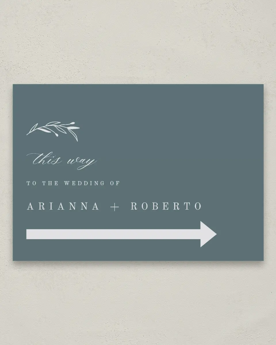 This is a 20" x 28" Direction Sign called Growing Arc printed in full color