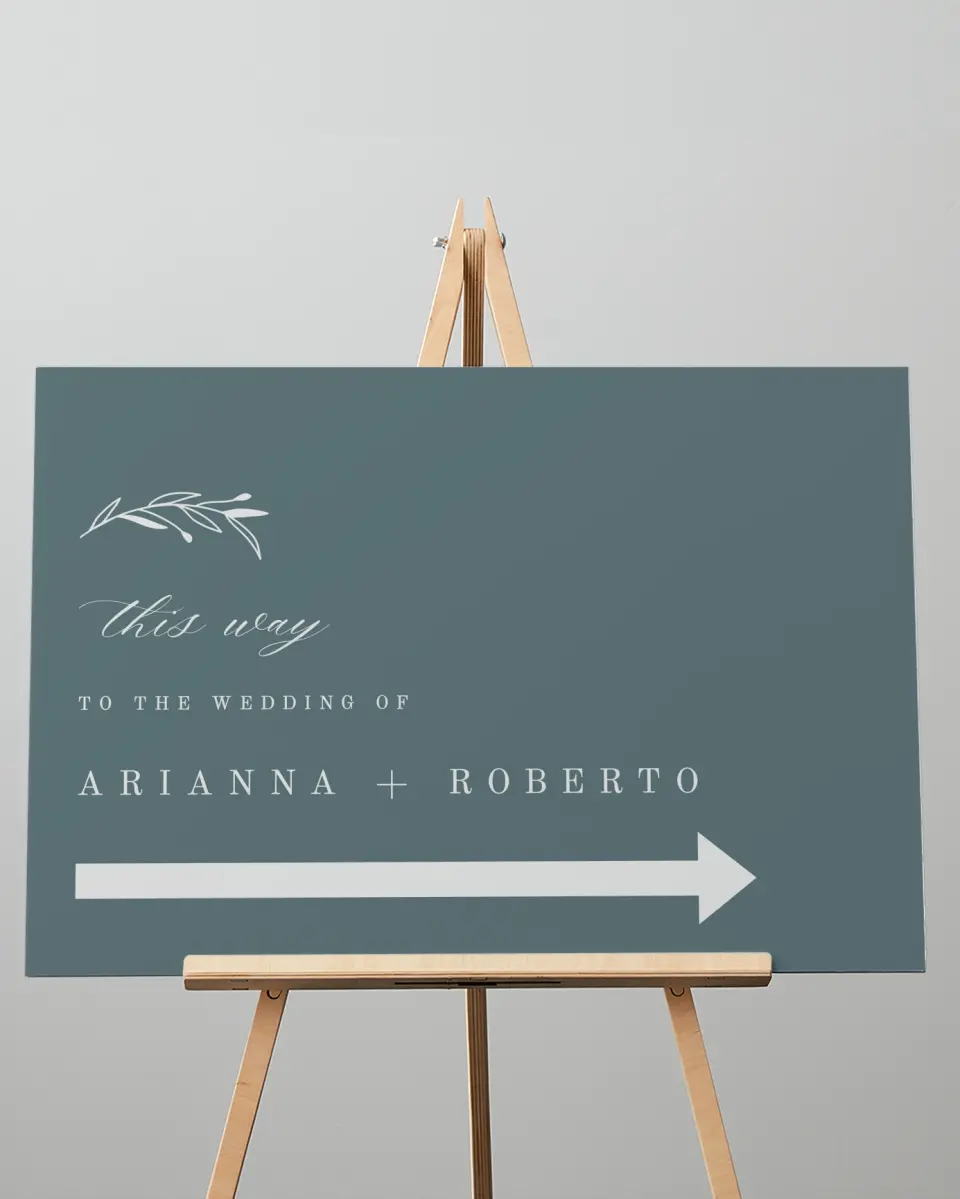 This is a 20" x 28" Direction Sign called Growing Arc printed in full color