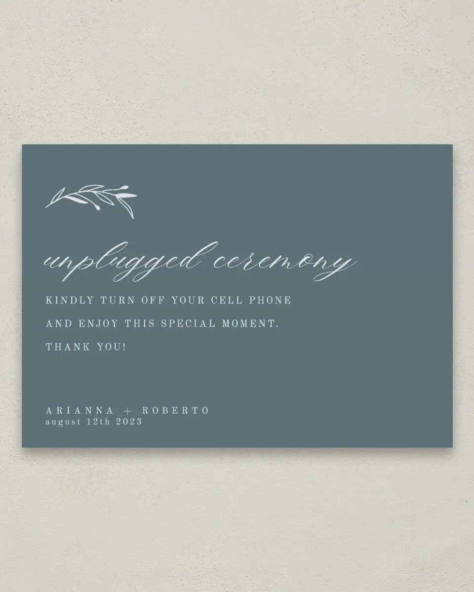 This is a 20" x 28" Unplugged Sign called Growing Arc printed in full color