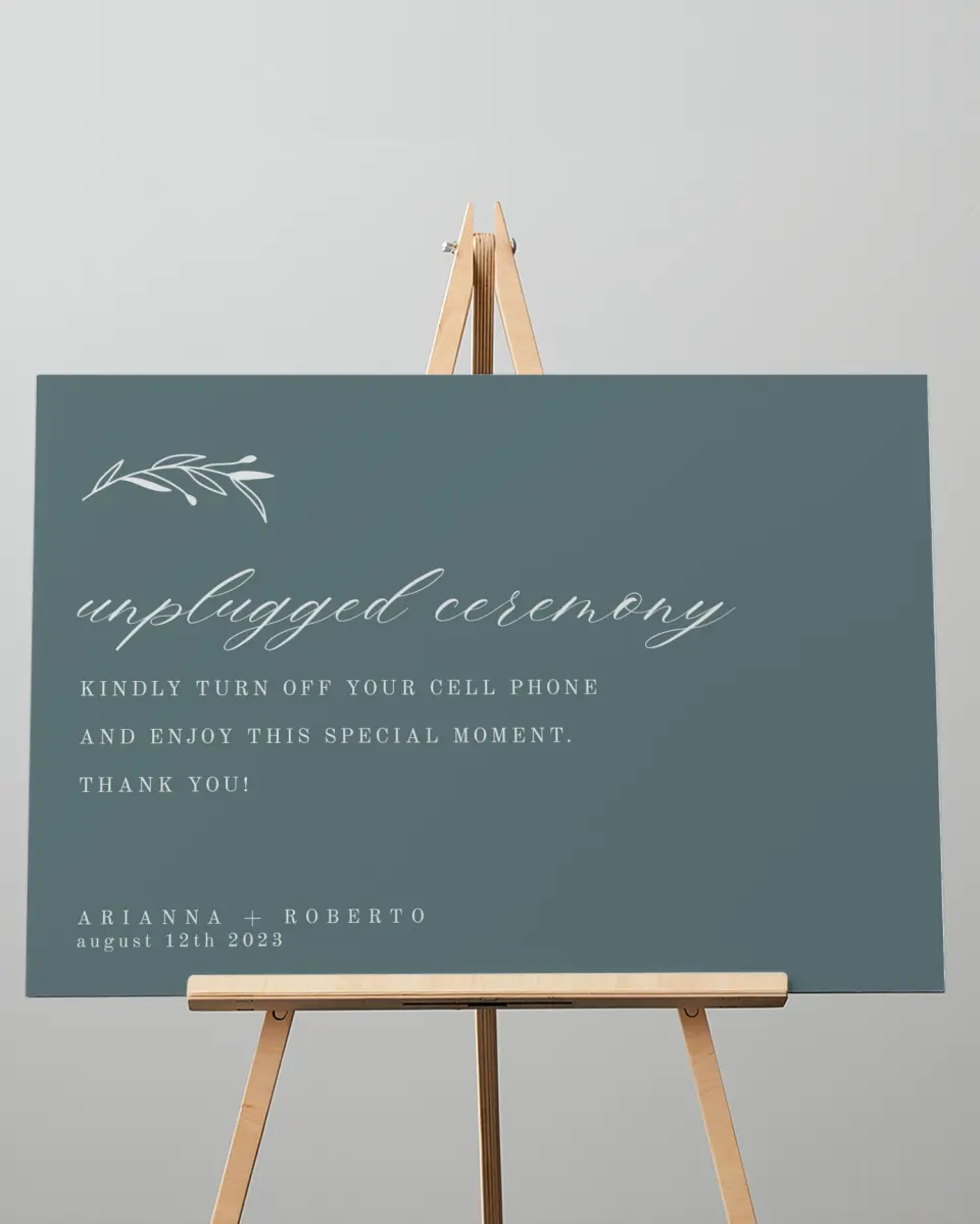 This is a 20" x 28" Unplugged Sign called Growing Arc printed in full color