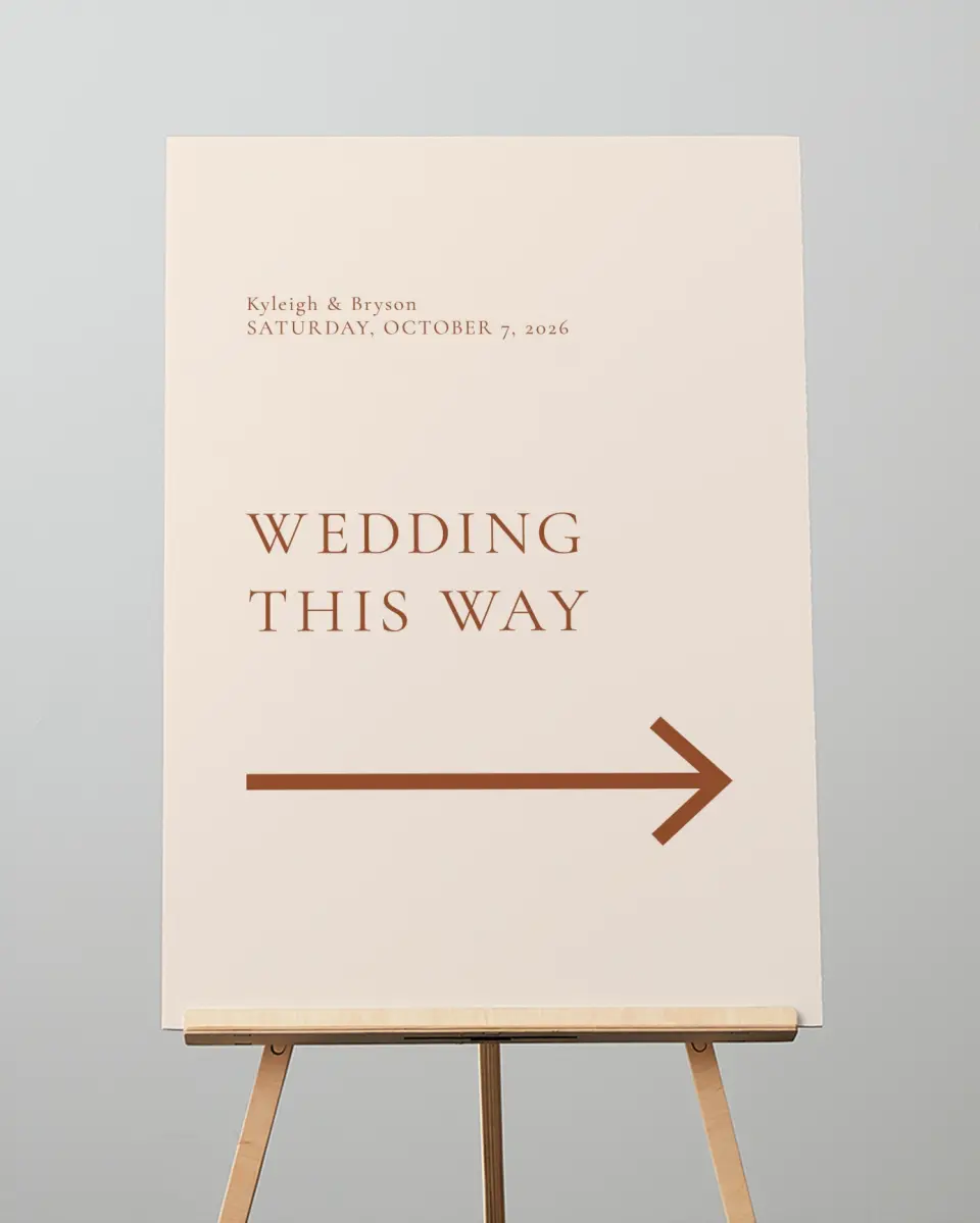 This is a 20" x 28" Direction Sign called The Kyleigh printed in full color