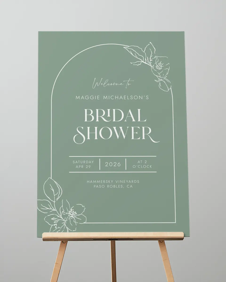 This is a 20" x 28" Welcome Sign called Joyful Blooms printed in full color