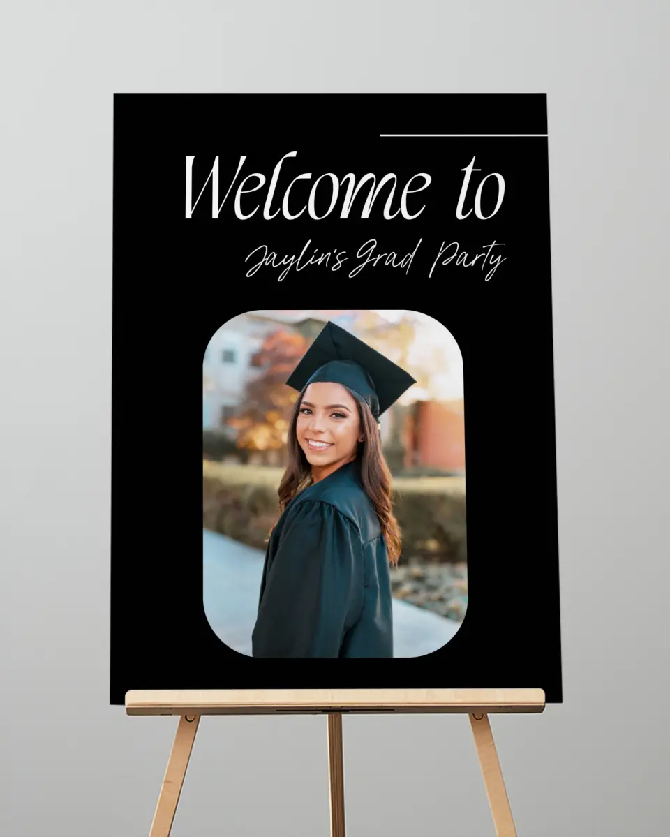 This is a 20" x 28" Welcome Grad Sign called Your Year! printed in full color