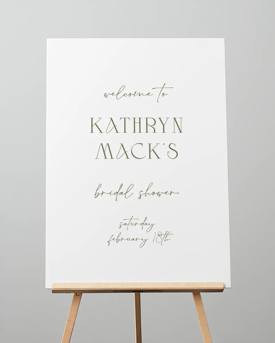 This is a 20" x 28" Welcome Sign called Garden Party printed in full color