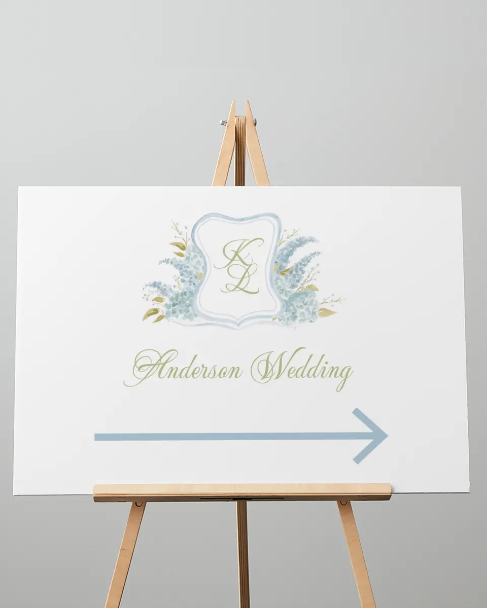This is a 20" x 28" Direction Sign called Southern Belle printed in full color