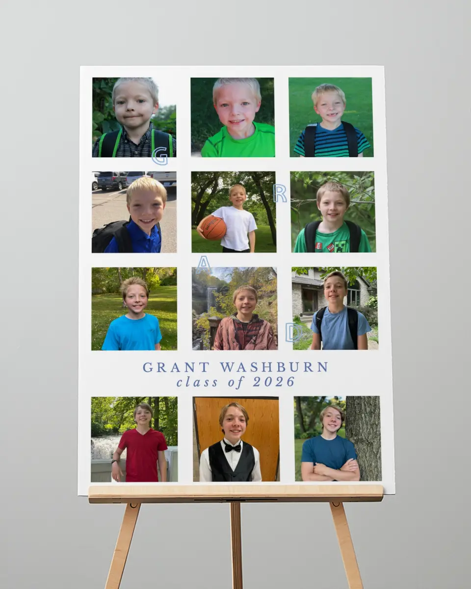 This is a 20" x 28" Welcome Grad Sign called Great Grad printed in full color