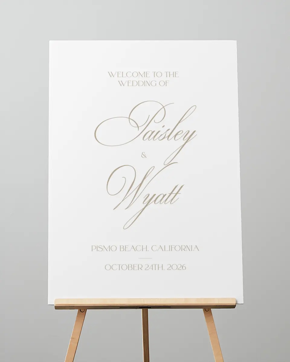 This is a 20" x 28" Welcome Sign called Kensington printed in full color