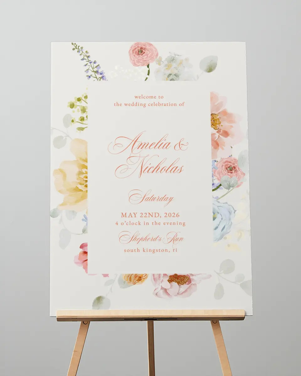 This is a 20" x 28" Welcome Sign called Forever Favorite printed in full color