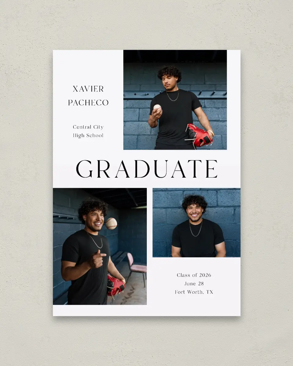 This is a 20" x 28" Welcome Grad Sign called Senior Spread printed in full color