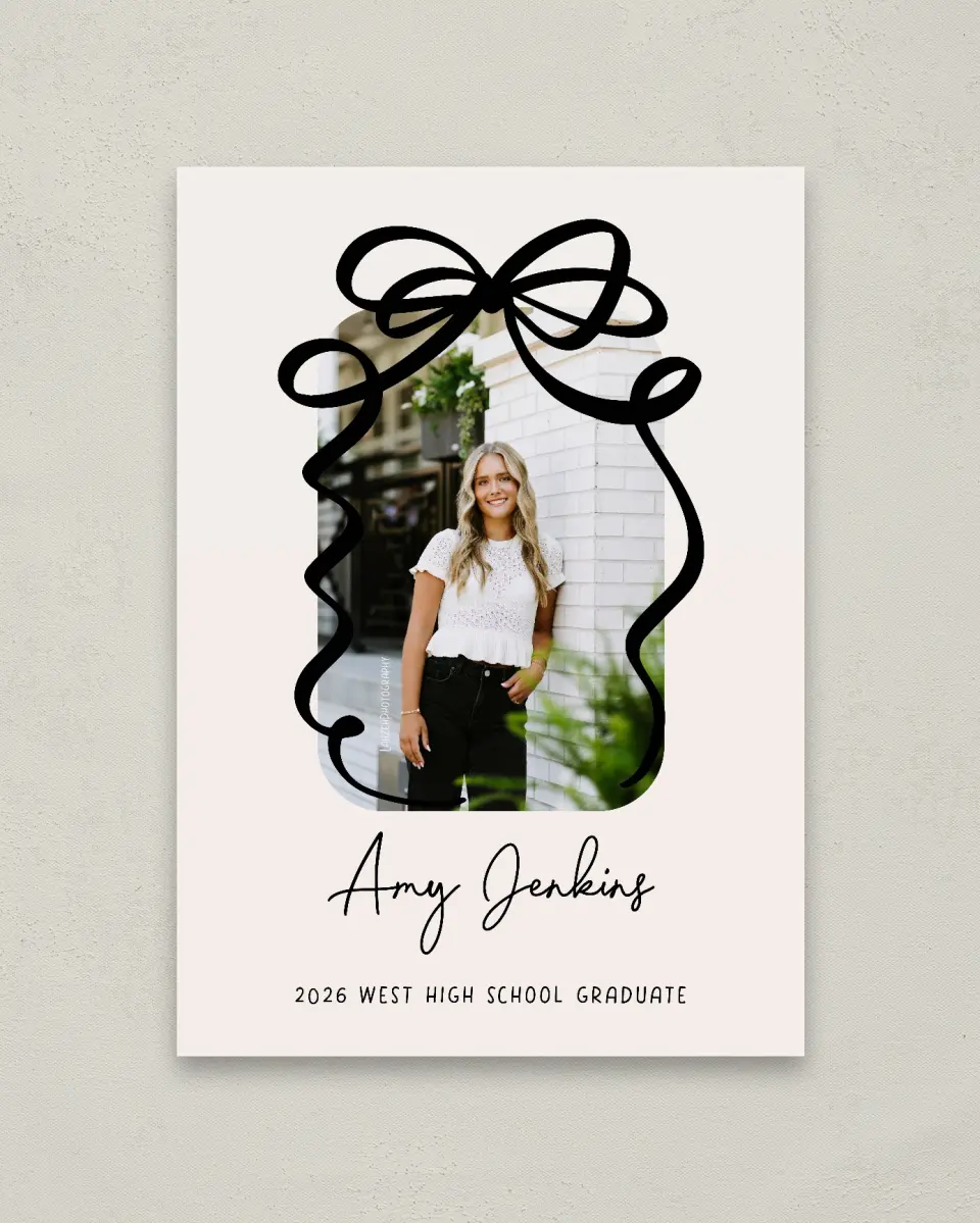 This is a 20" x 28" Welcome Grad Sign called All Tied Up printed in full color