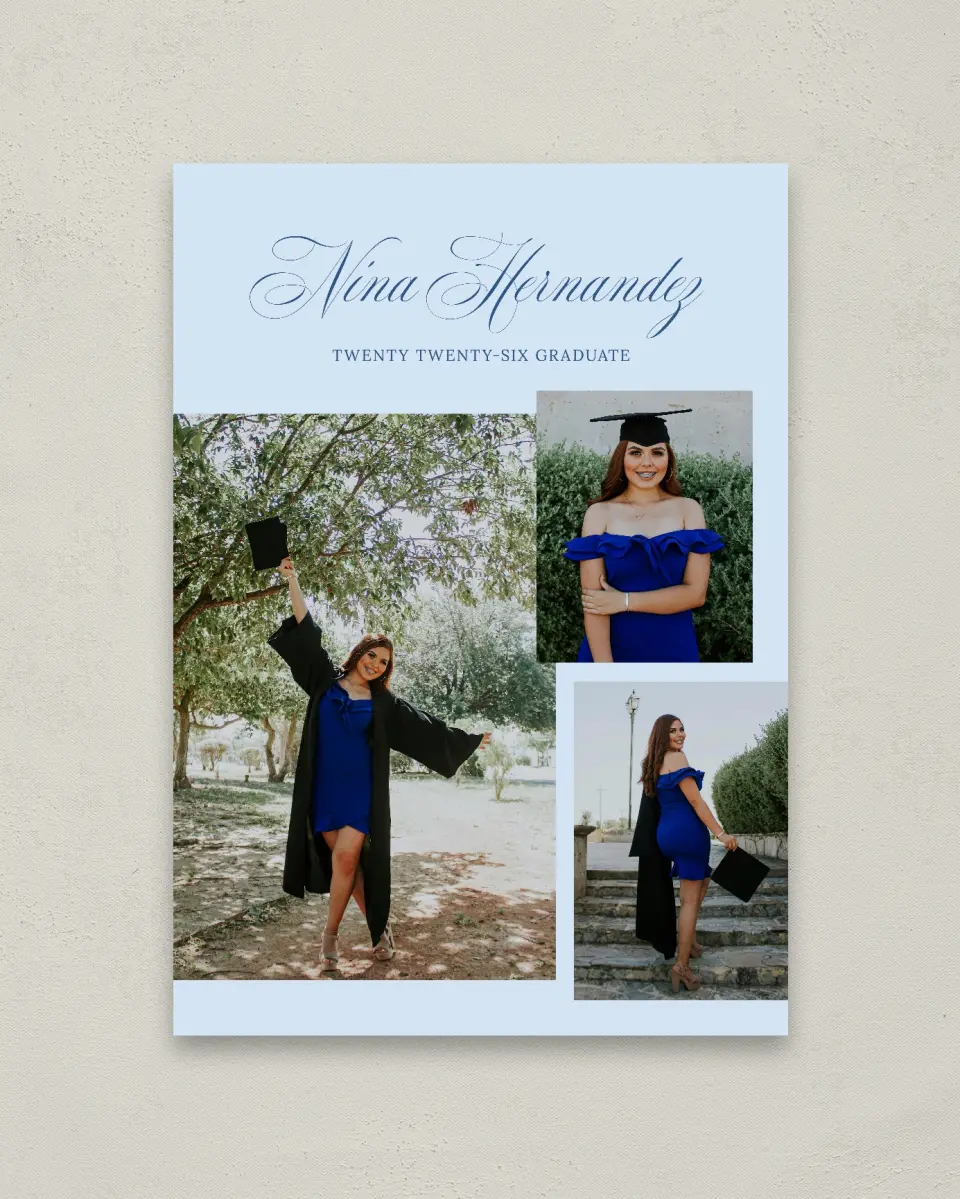 This is a 20" x 28" Welcome Grad Sign called The End of an Era printed in full color