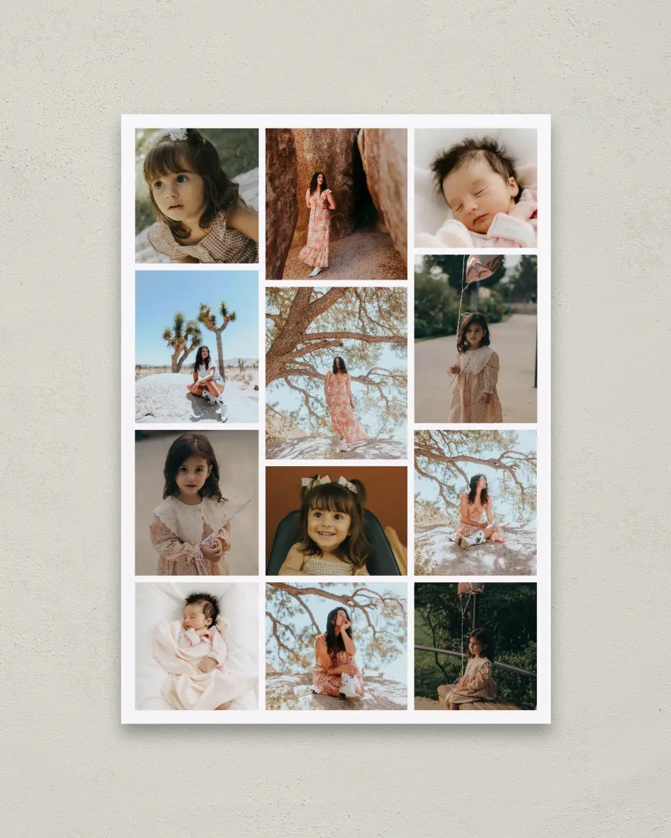 This is a 20" x 28" Graduation Photo Board called Years Gone By printed in full color