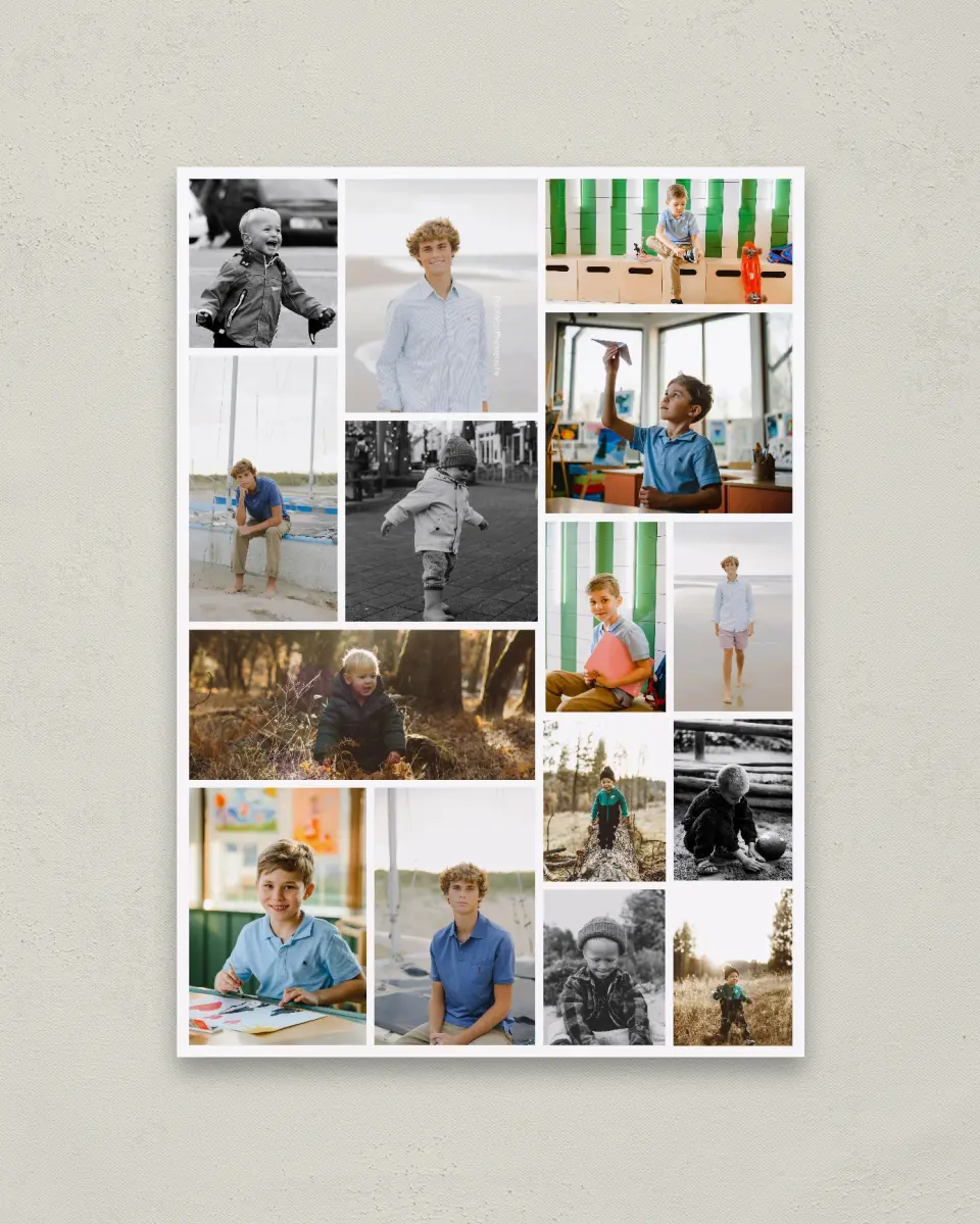 This is a 20" x 28" Graduation Photo Board called Stage by Stage printed in full color