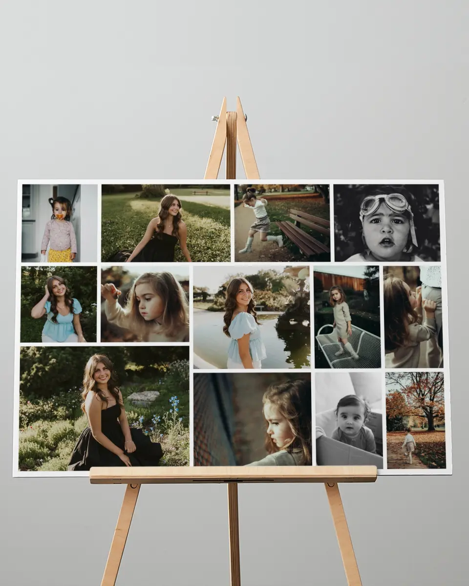 This is a 20" x 28" Graduation Photo Board called Full Bloom printed in full color