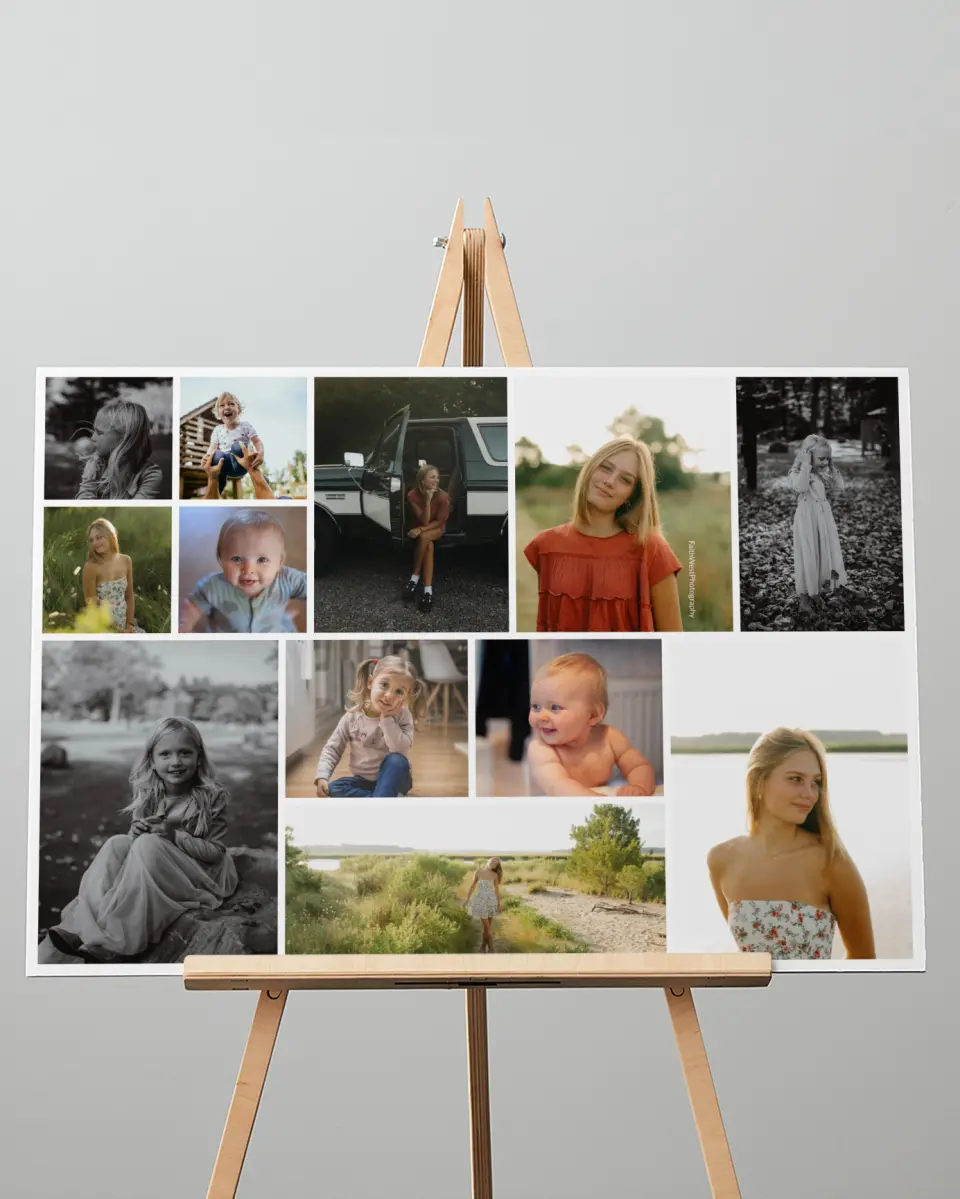 This is a 20" x 28" Graduation Photo Board called Driving Away printed in full color
