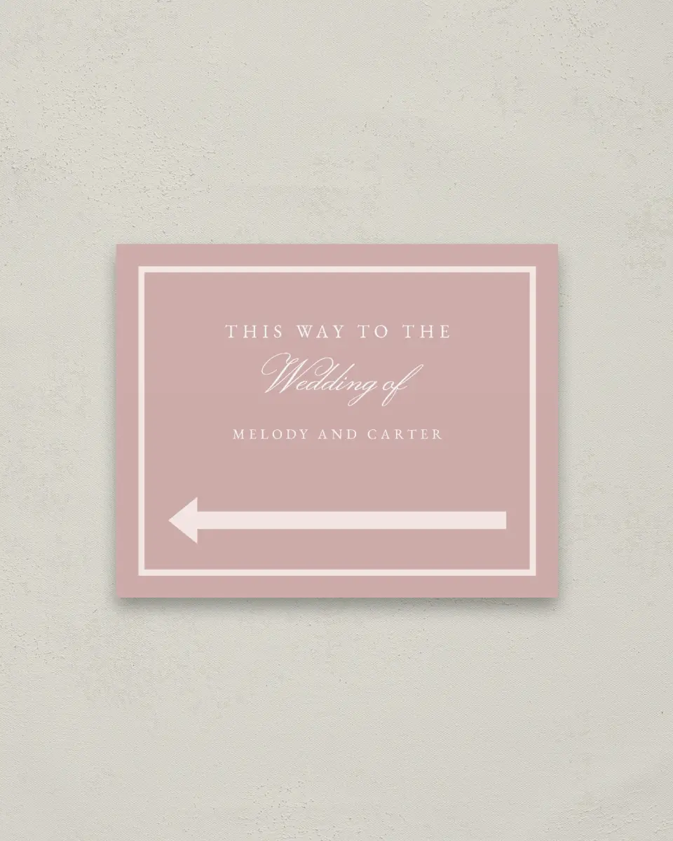 This is a 16" x 20" Direction Sign called Sweet Floral printed in full color
