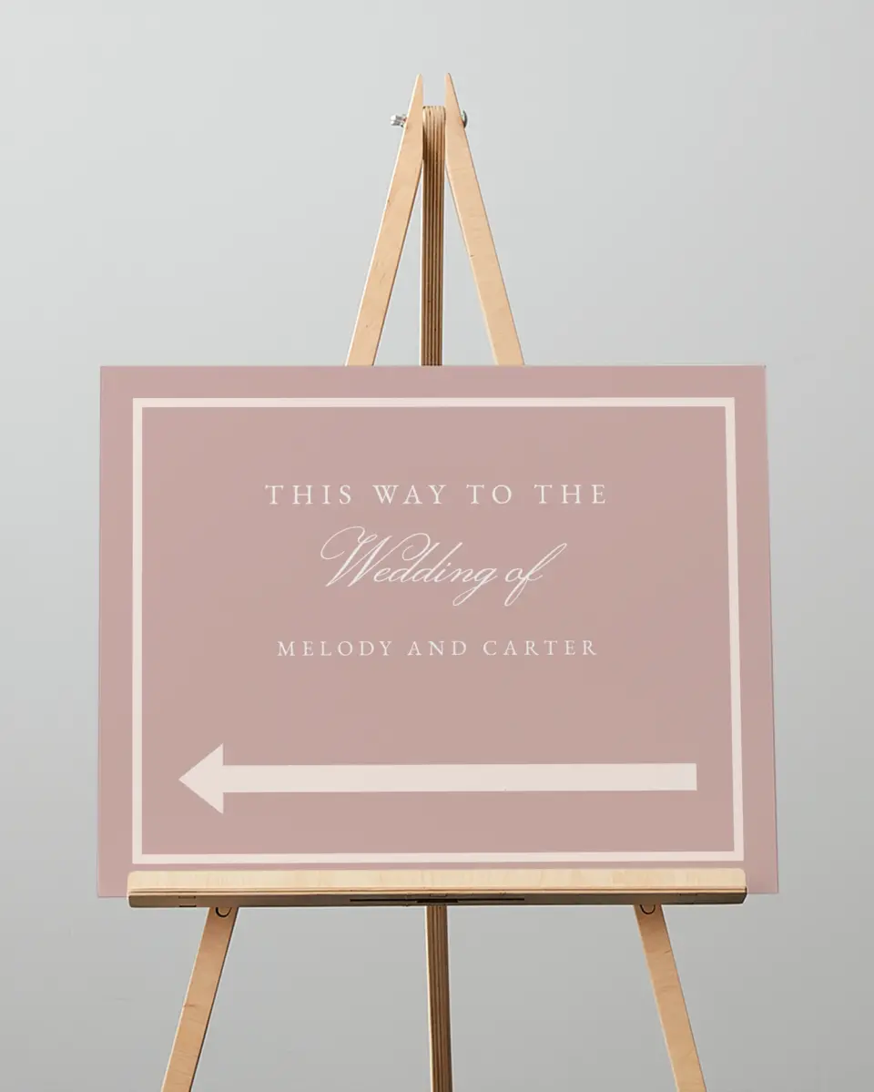 This is a 16" x 20" Direction Sign called Sweet Floral printed in full color