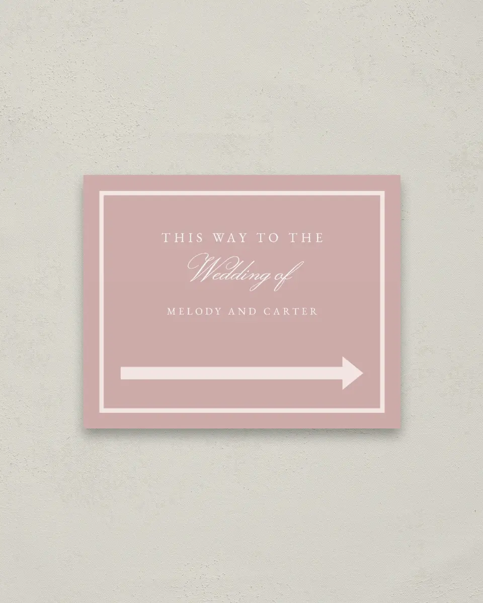 This is a 16" x 20" Direction Sign called Sweet Floral printed in full color