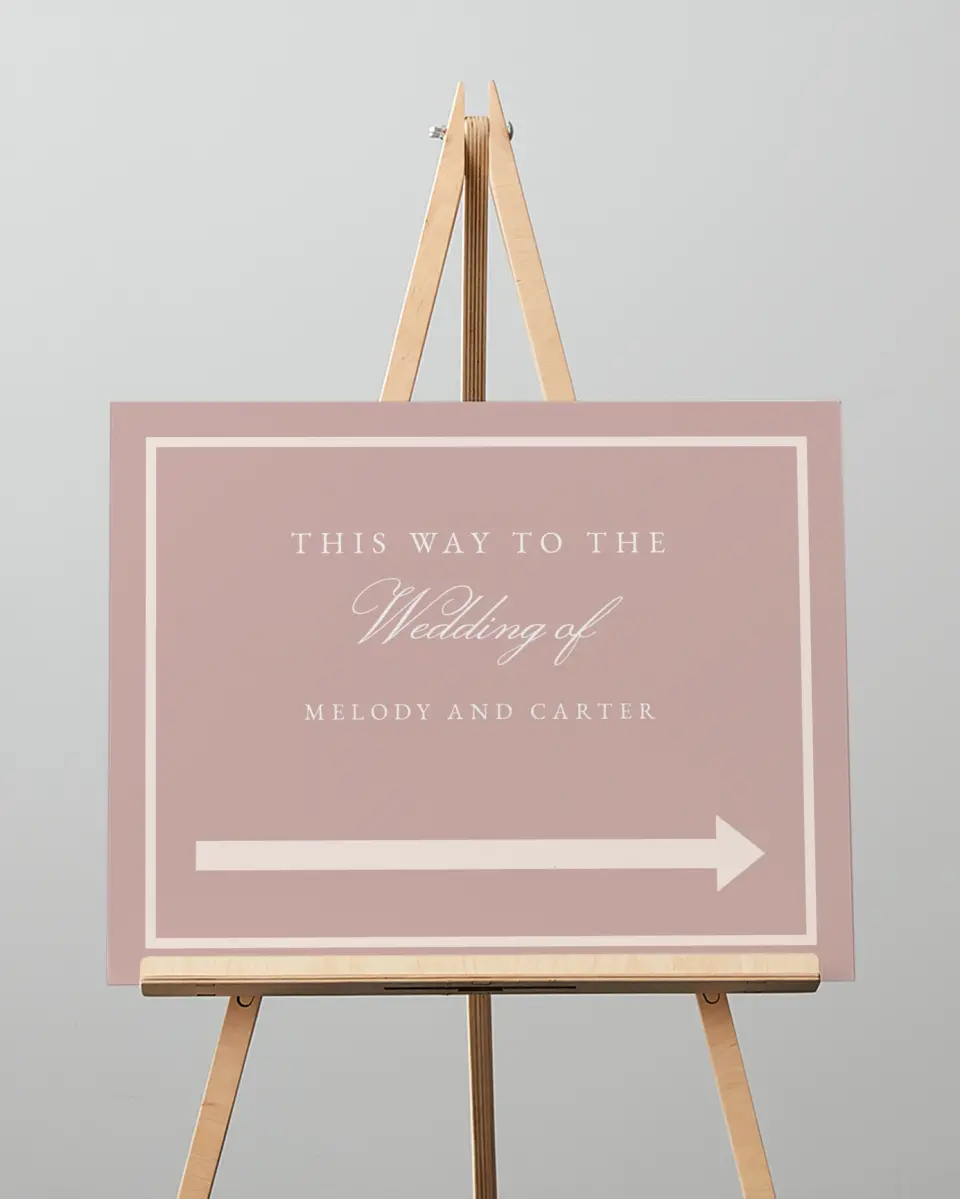 This is a 16" x 20" Direction Sign called Sweet Floral printed in full color