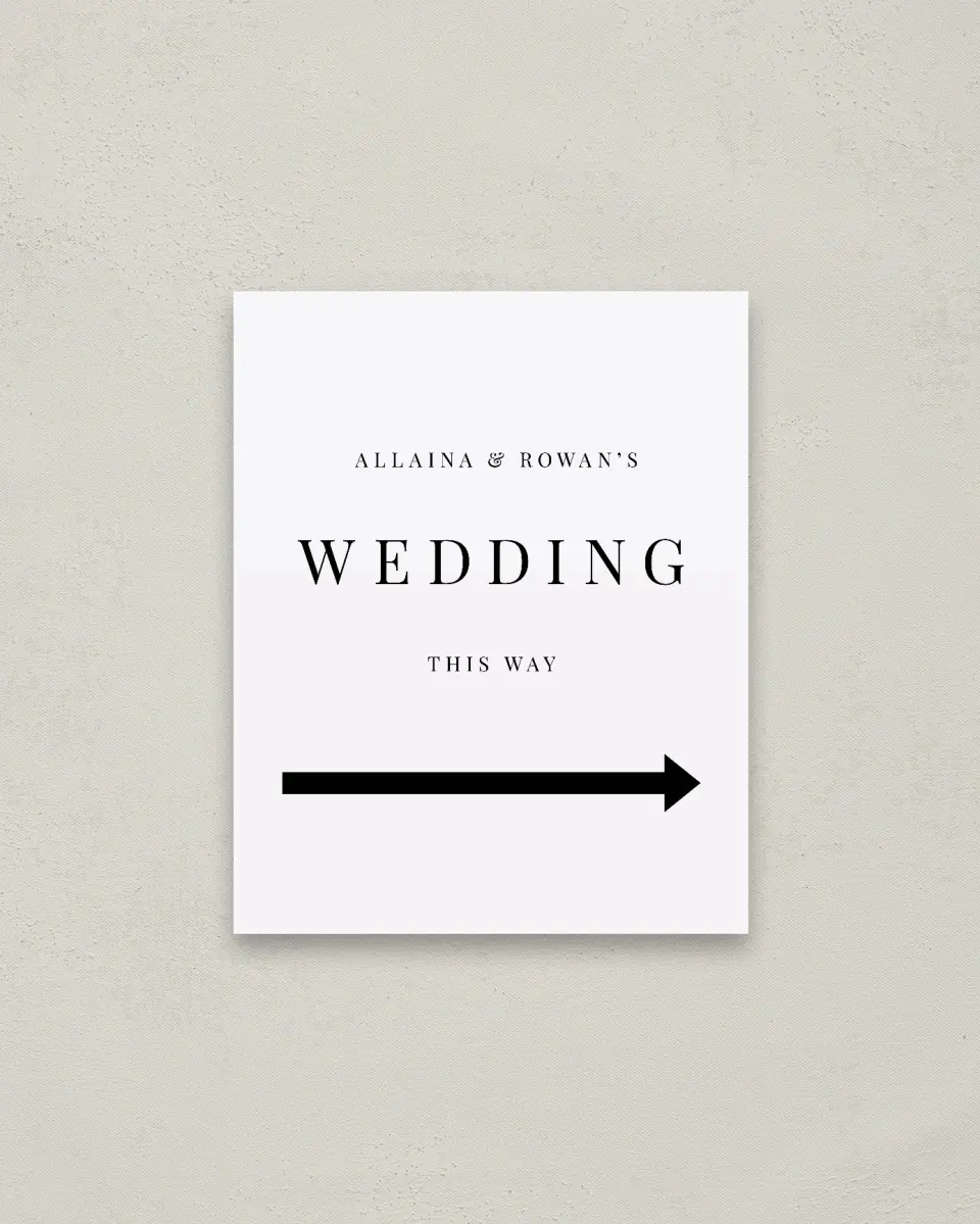 This is a 16" x 20" Direction Sign called Pure Devotion printed in full color