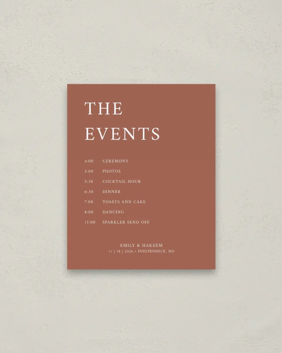 This is a 16" x 20" Schedule Sign called Timeless Truth printed in full color