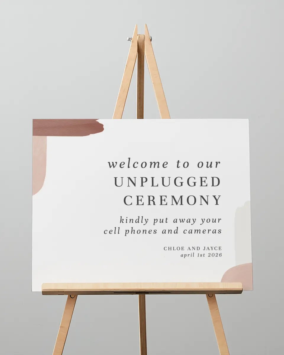 This is a 16" x 20" Unplugged Sign called Mod Paint printed in full color