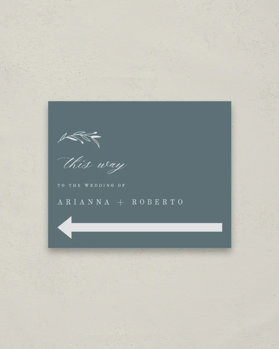 This is a 16" x 20" Direction Sign called Growing Arc printed in full color
