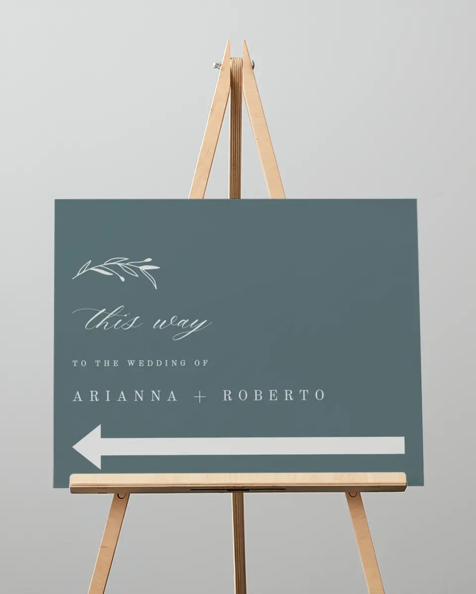 This is a 16" x 20" Direction Sign called Growing Arc printed in full color
