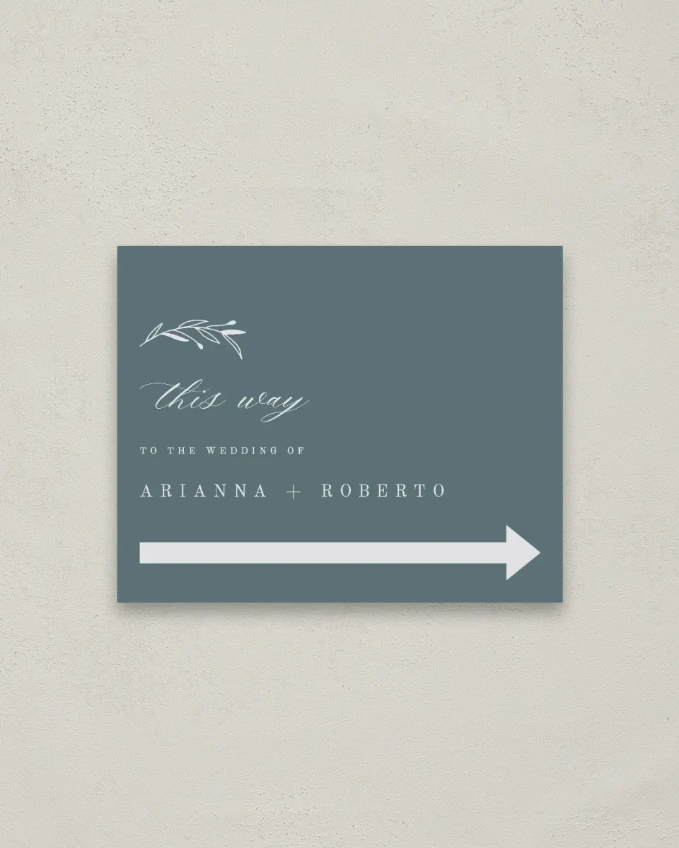 This is a 16" x 20" Direction Sign called Growing Arc printed in full color