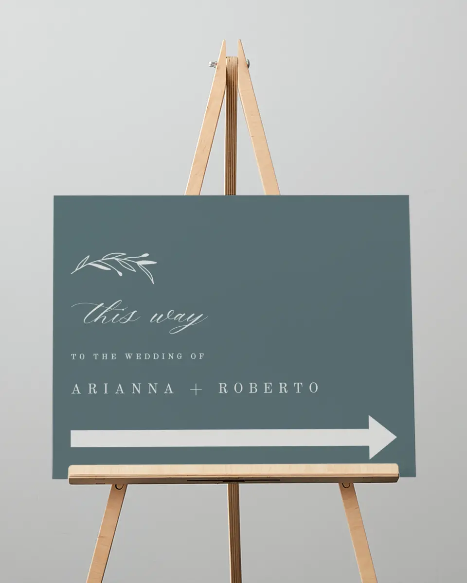 This is a 16" x 20" Direction Sign called Growing Arc printed in full color