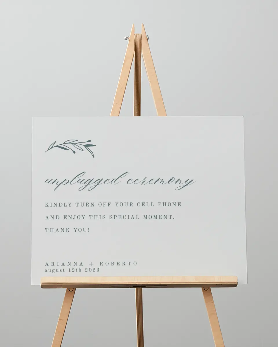 This is a 16" x 20" Unplugged Sign called Growing Arc printed in full color
