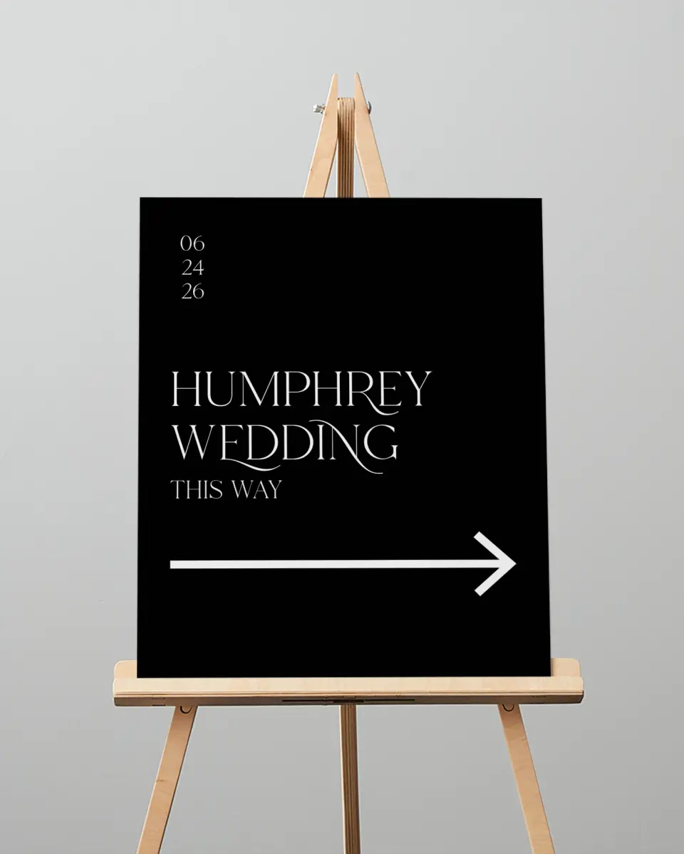 This is a 16" x 20" Direction Sign called The Lucy printed in full color