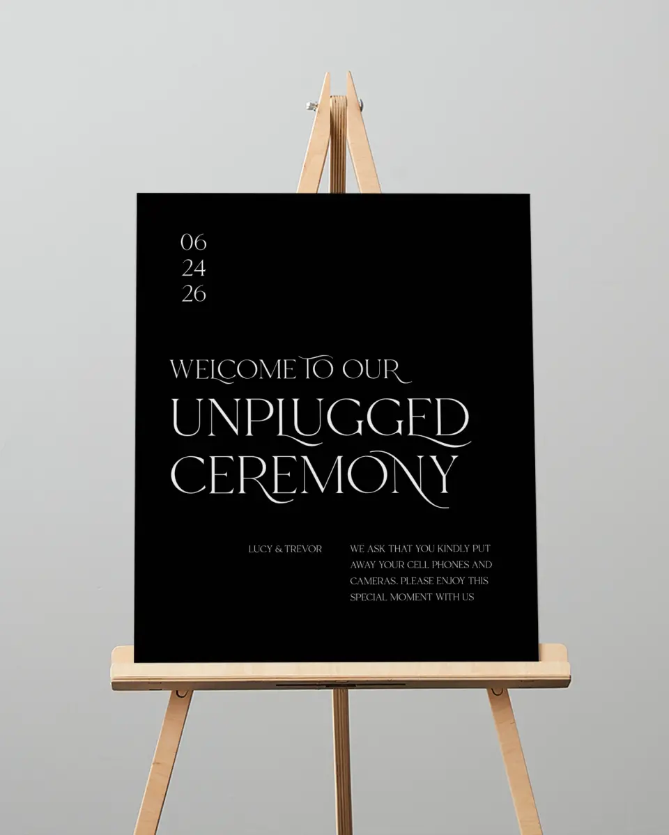This is a 16" x 20" Unplugged Sign called The Lucy printed in full color