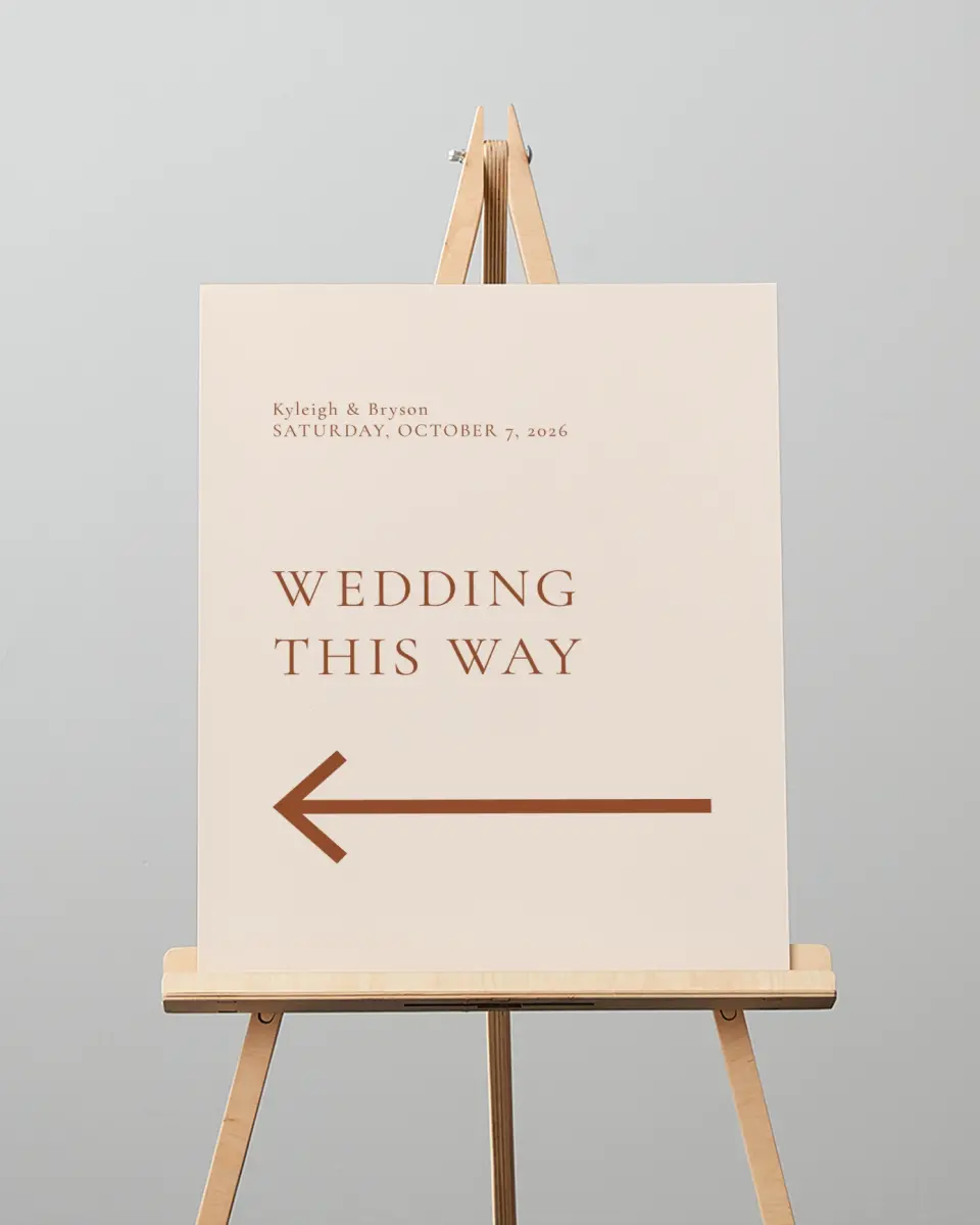 This is a 16" x 20" Direction Sign called The Kyleigh printed in full color