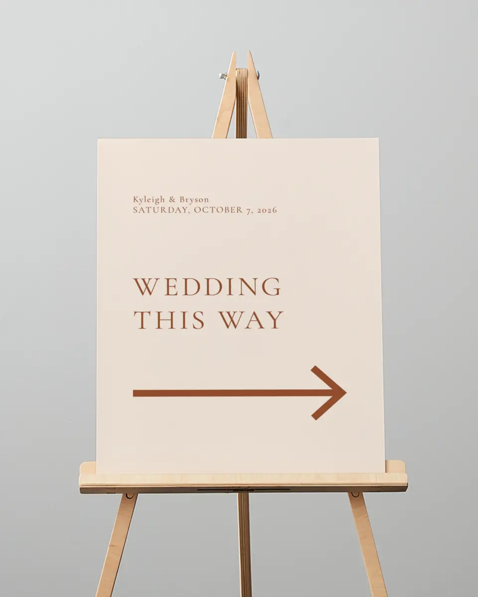 This is a 16" x 20" Direction Sign called The Kyleigh printed in full color