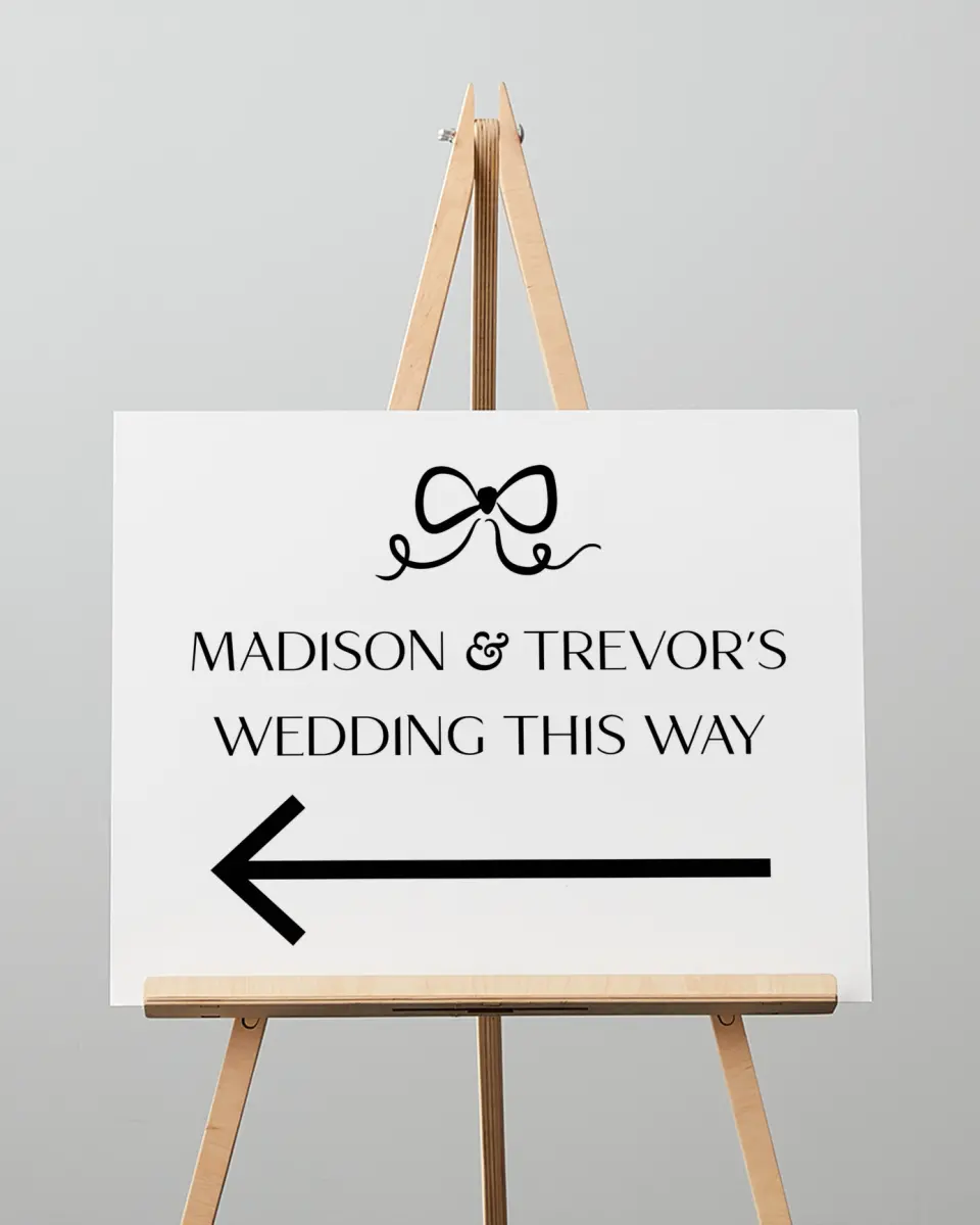 This is a 16" x 20" Direction Sign called The Madison printed in full color
